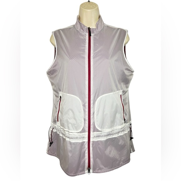 Annika Cutter & Buck Cinched Waist Women's Vest - Size S - Below Hips NEW - Picture 4 of 16